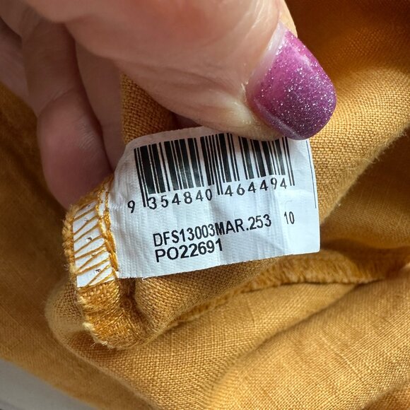 Dissh Maxie Linen Shirt Playsuit Romper Womens Size 6 Resortwear Minimalist Vaca - Picture 8 of 12